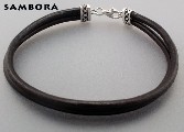 Bi�uteria srebrna z rzemieniem